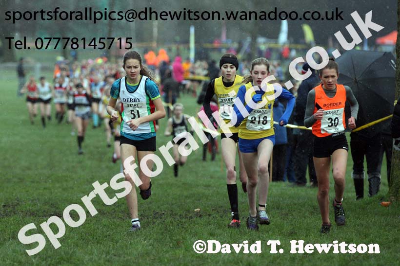 Girls under-15 Northern Cross Country Champs., Witton Park, Blackburn. Photo: David T. Hewitson/Sports for All Pics
